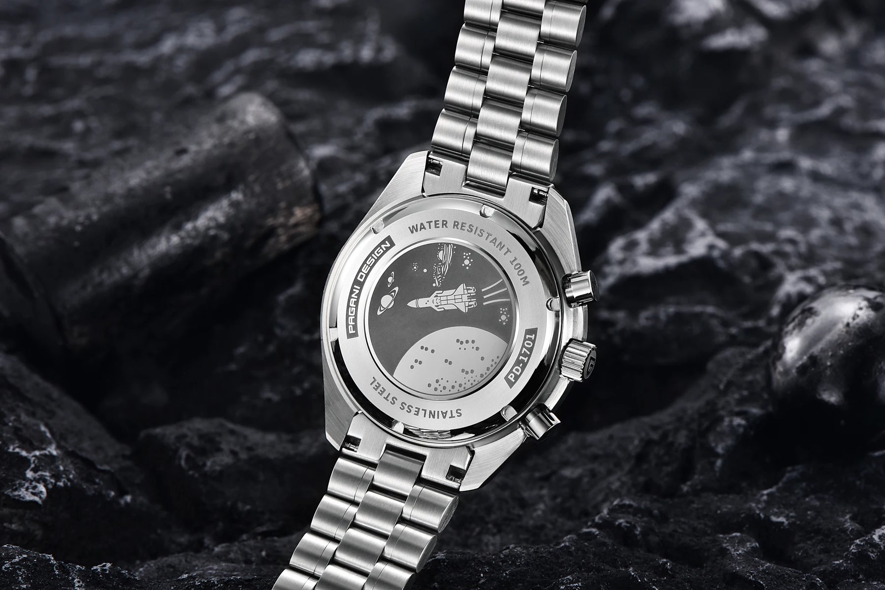 AK Project Quarz-Chronograph für Herren – Saphirglas und automatisches Datum
