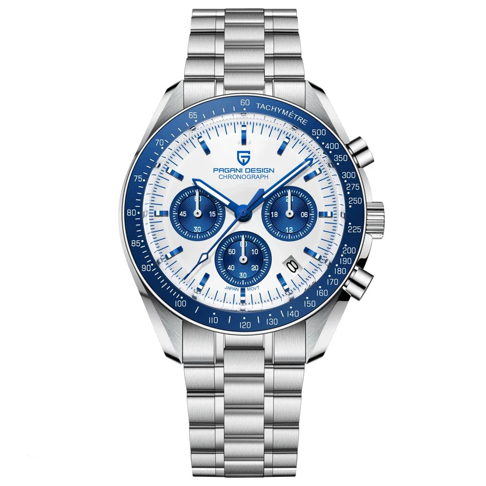 Eleganter Quarz-Chronograph für Herren – Automatisches Datum & Saphirglas