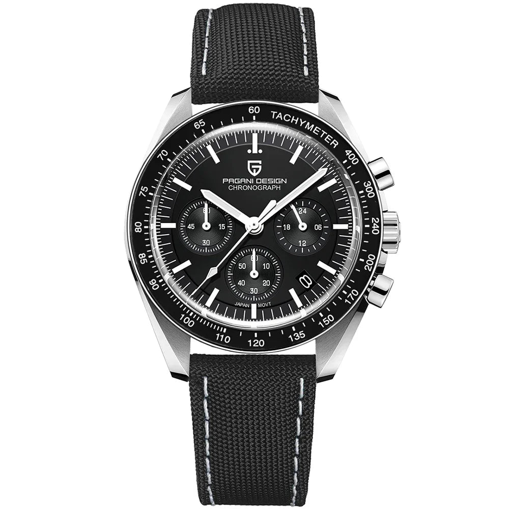 Eleganter Quarz-Chronograph für Herren – Automatisches Datum & Saphirglas