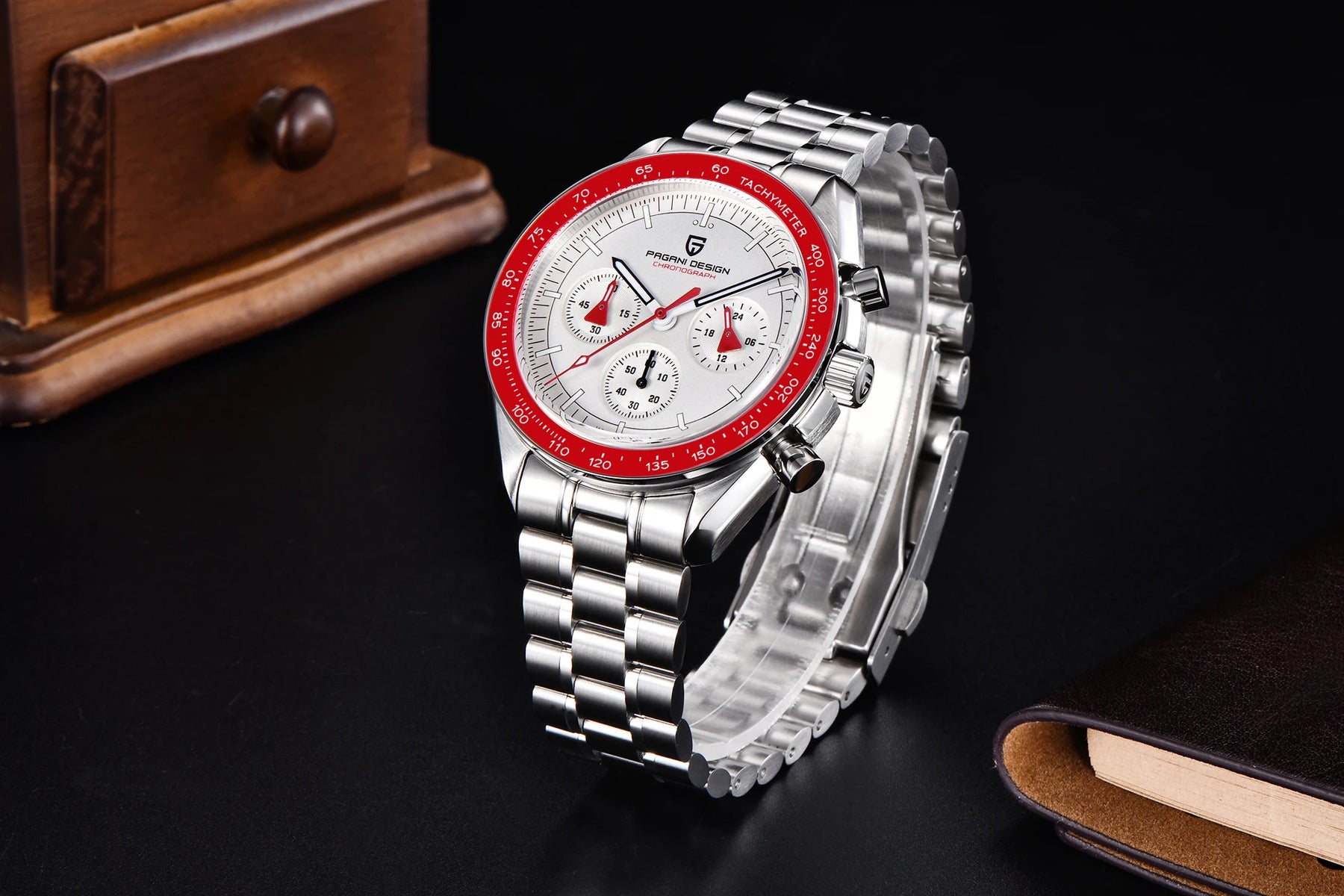 AK Project Quarz-Chronograph für Herren – Saphirglas und automatisches Datum