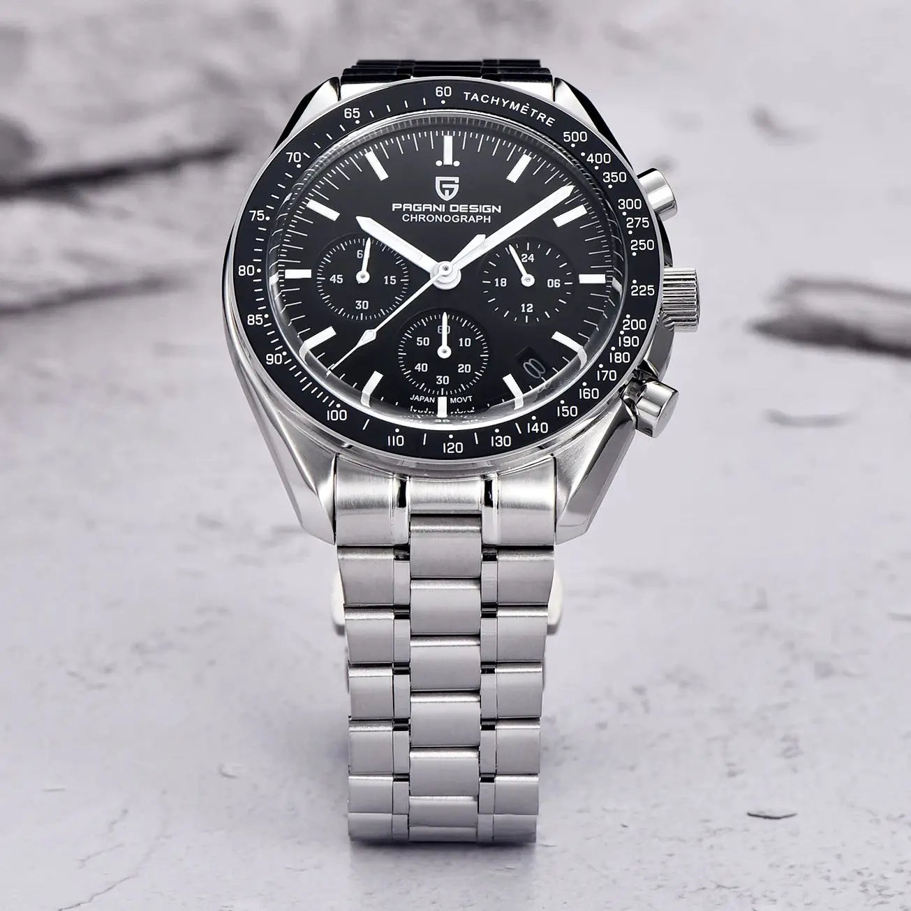 Eleganter Quarz-Chronograph für Herren – Automatisches Datum & Saphirglas
