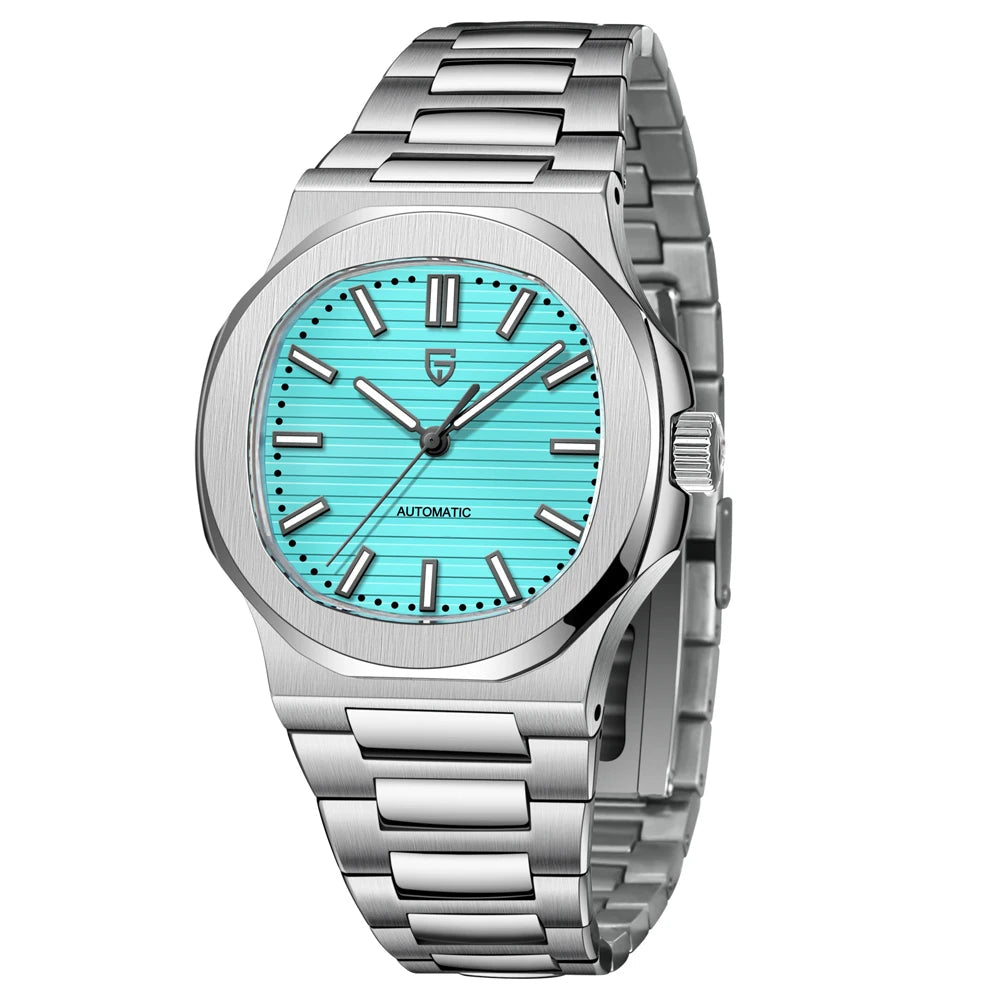 40MM Klassische Automatik-Herrenuhr – Edelstahl & Saphirglas