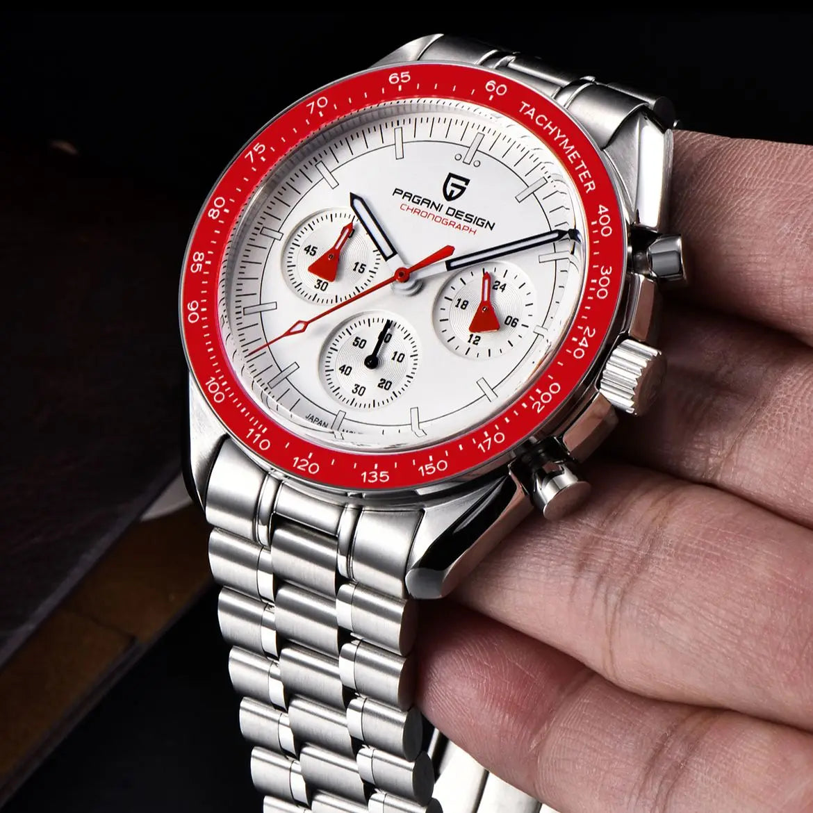 AK Project Quarz-Chronograph für Herren – Saphirglas und automatisches Datum