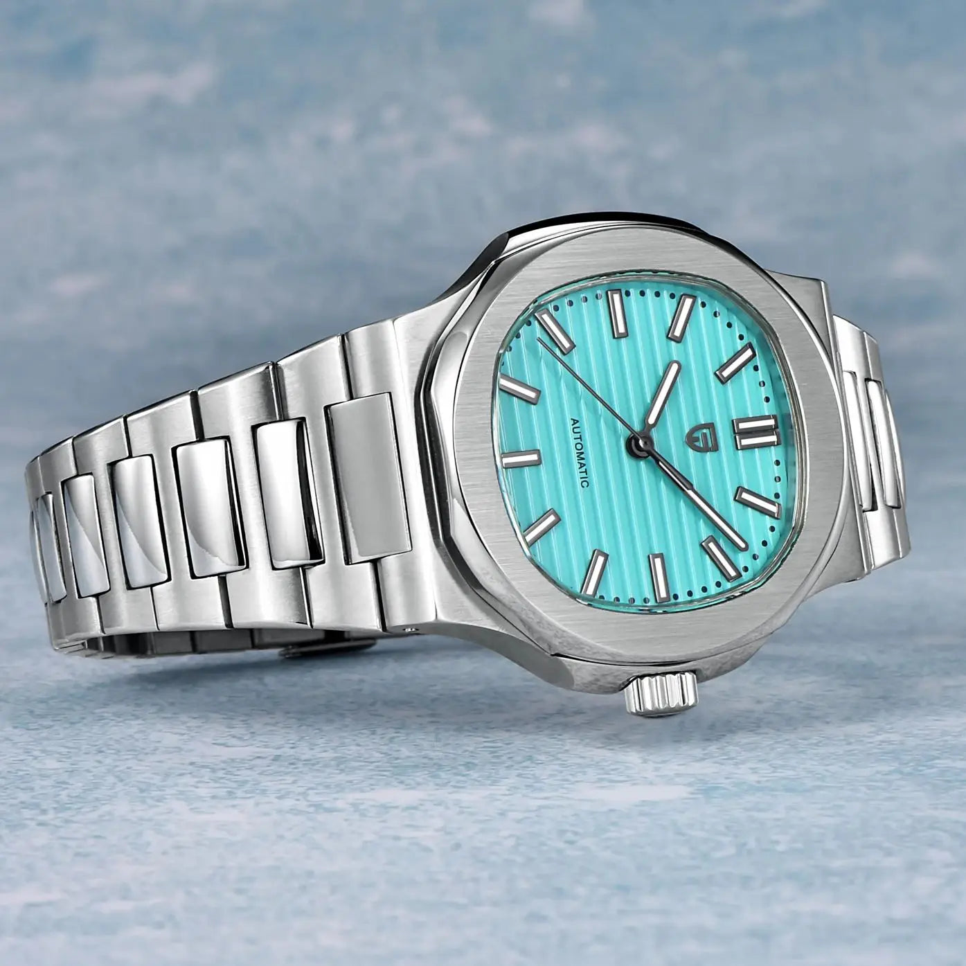 40MM Klassische Automatik-Herrenuhr – Edelstahl & Saphirglas