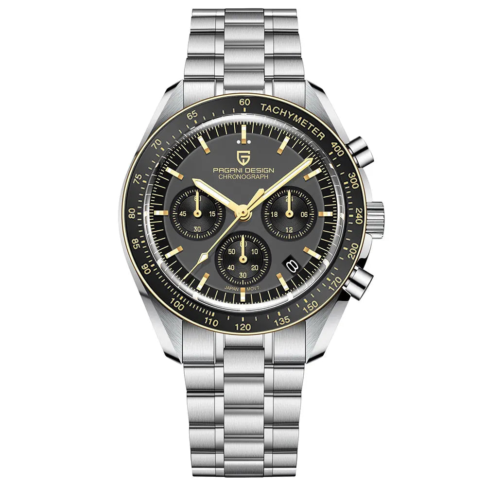AK Project Quarz-Chronograph für Herren – Saphirglas und automatisches Datum
