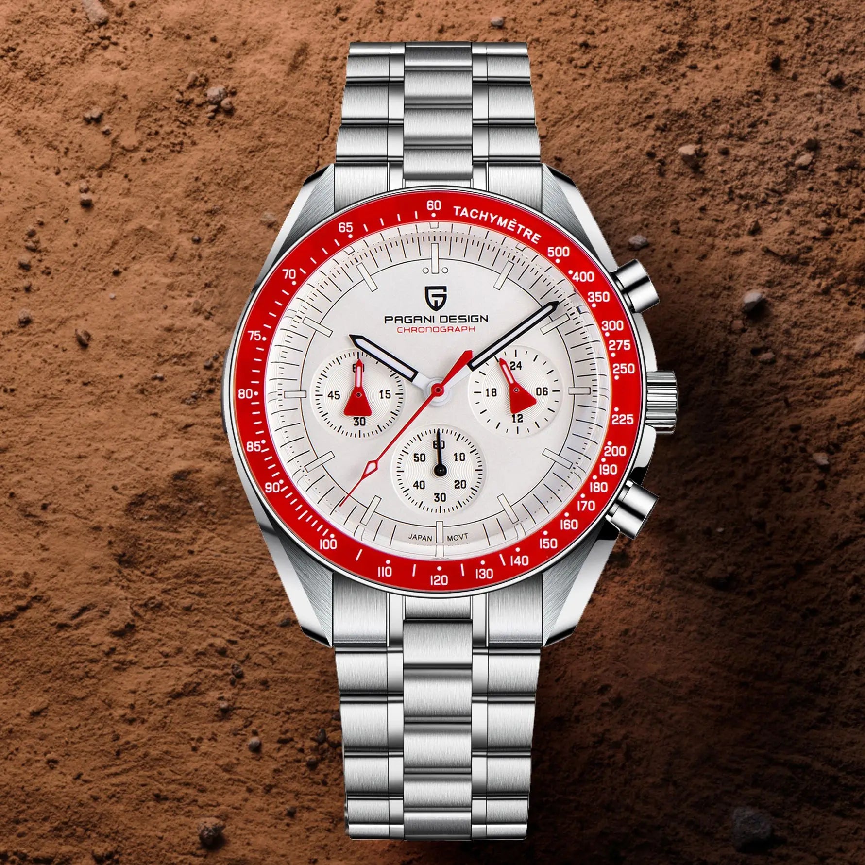 AK Project Quarz-Chronograph für Herren – Saphirglas und automatisches Datum