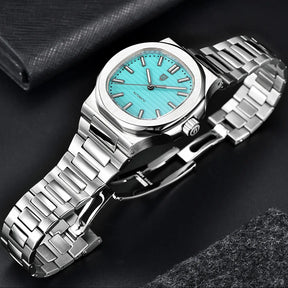 40MM Klassische Automatik-Herrenuhr – Edelstahl & Saphirglas