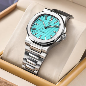 40MM Klassische Automatik-Herrenuhr – Edelstahl & Saphirglas