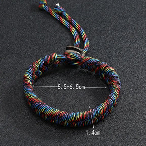 Handgewebtes Paracord Überlebensarmband – Verstellbares Punk Design, Modearmband