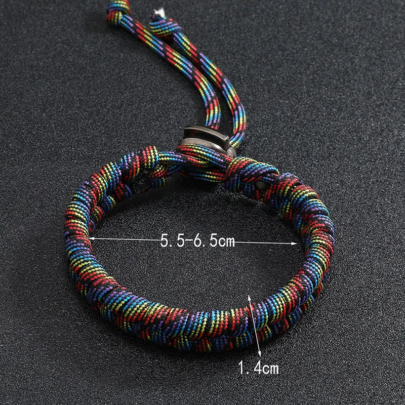 Handgewebtes Paracord Überlebensarmband – Verstellbares Punk Design, Modearmband