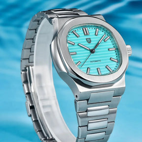 40MM Klassische Automatik-Herrenuhr – Edelstahl & Saphirglas