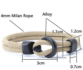 Doppellagiges Seilarmband – Outdoor & Survival-Paracord