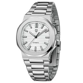 40MM Klassische Automatik-Herrenuhr – Edelstahl & Saphirglas