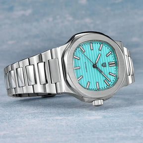 40MM Klassische Automatik-Herrenuhr – Edelstahl & Saphirglas