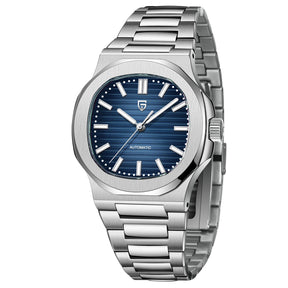 40MM Klassische Automatik-Herrenuhr – Edelstahl & Saphirglas